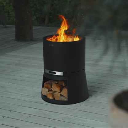 FIRE&STONE: Multifunctionele Vuurkorf & BBQ + Gietijzeren-grillrooster