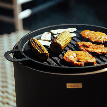 FIRE&STONE: Multifunctionele Vuurkorf & BBQ + Gietijzeren-grillrooster