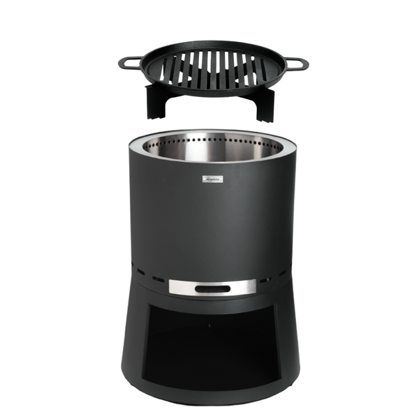 FIRE&STONE: Multifunctionele Vuurkorf & BBQ + Gietijzeren-grillrooster